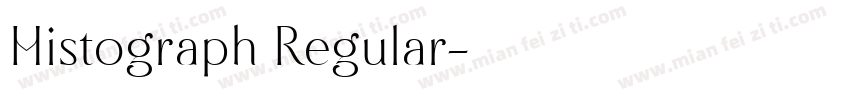 Histograph Regular字体转换
